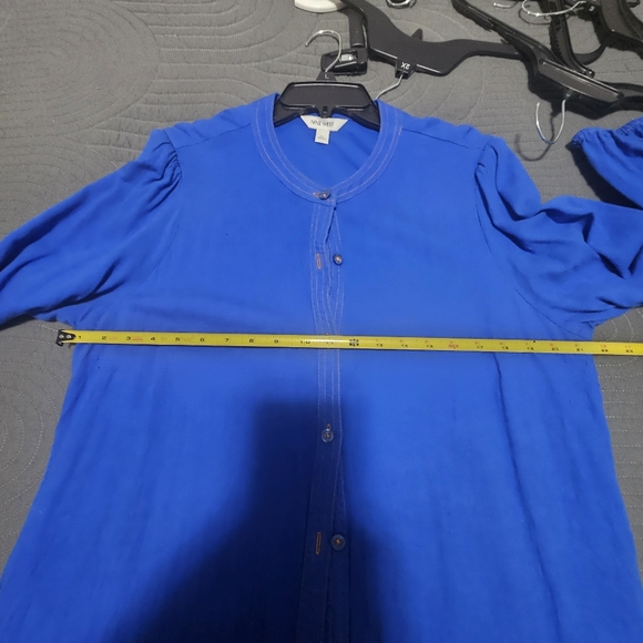 Blue Button-Up Dress - Picture 5 of 6